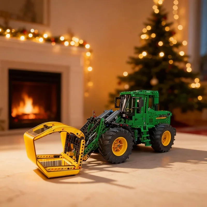 1435pcs MOC Log Loader Technical Model Building Blocks Architecture DIY Assemble Festival Gifts Creative Idea Toys Education
