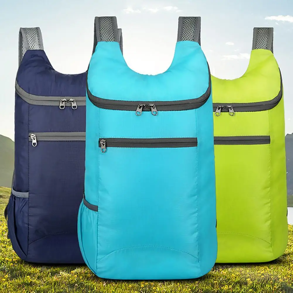 1 pz zaino pieghevole da esterno impermeabile leggero borsa da viaggio ripiegabile per il campeggio in esecuzione Fitness escursionismo uomo donna