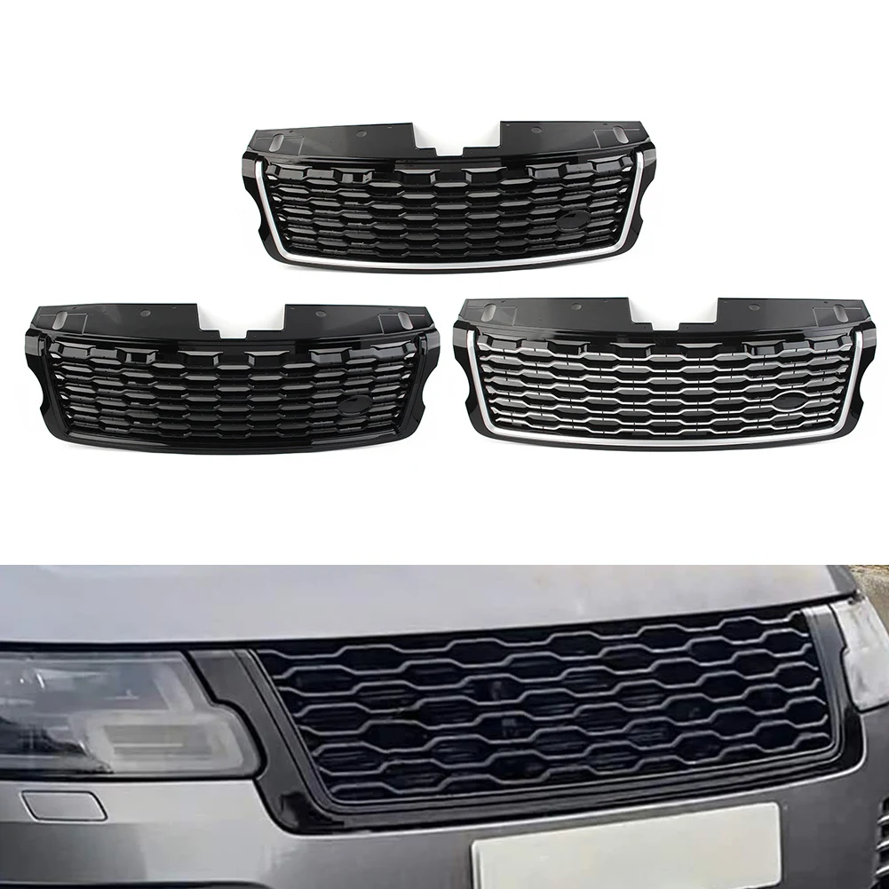 

Car Front Bumper Upper Mesh Grille Facelift with Logo For Land Rover Range Rover Vogue L405 2013 2014 2015 2016 2017