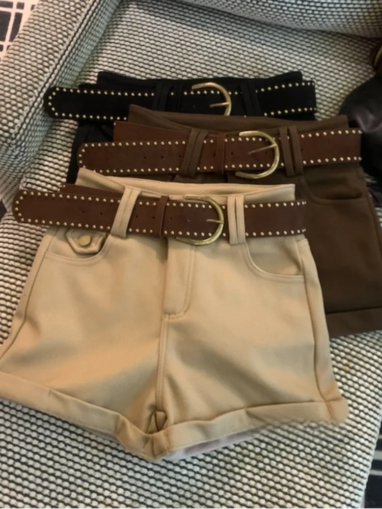 

Корейские повседневные широкие брюки в стиле ретро Faion Spicy Girl, женские зимние брюки небольшого размера с запахом трапециевидной формы