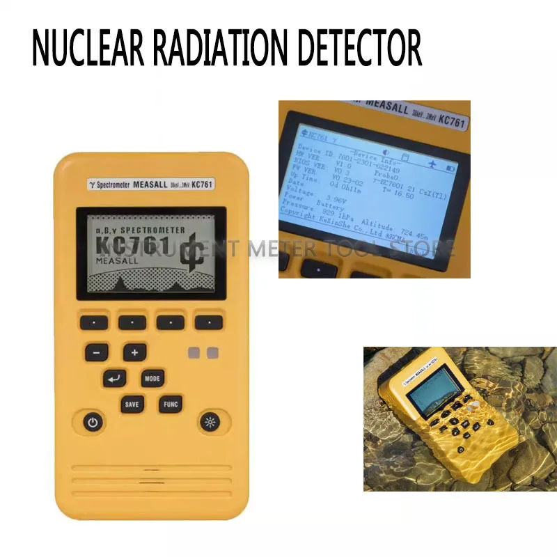 

KC761 Spectrometer, nuclear radiation alarm, Geiger counter, upgrade dosimeter, radiation detection for radioactivity