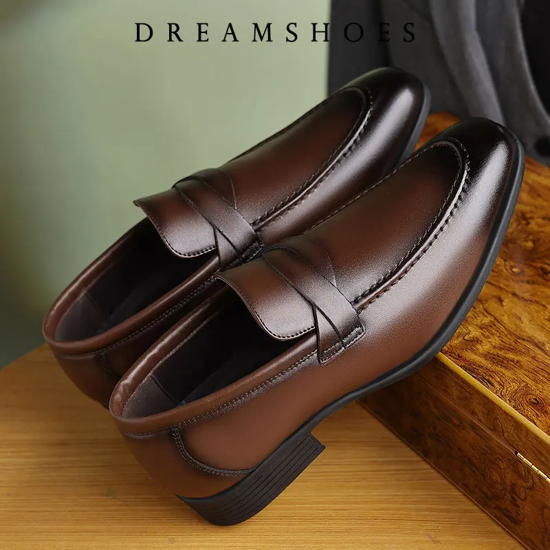 

Men Thin Sole Leather Oxford Shoes Classic Business Dress Shoes Soft Comfort Driving Shoe Handmade Men Loafers Office Shoes