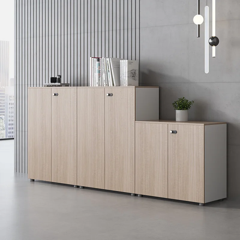 

Modern Style Wooden Office File Cabinet with Password Lock Low Storage Partition Cabinet