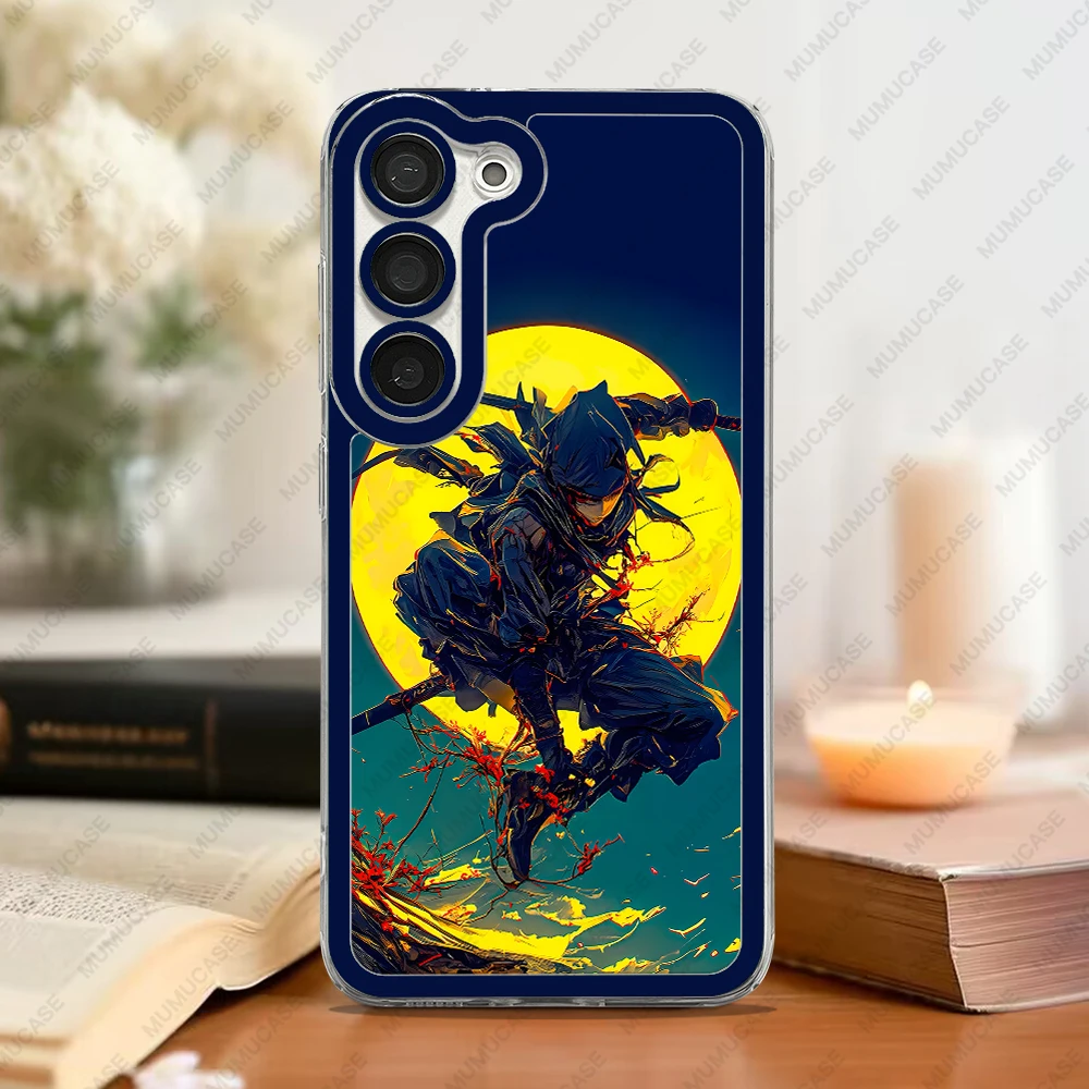 Phone Case For Samsung Galaxy S20 S21 S22 S23 S24 FE Plus Ultra A54 A53 A52 A34 5G TPU Soft Cover Japanese Ninja