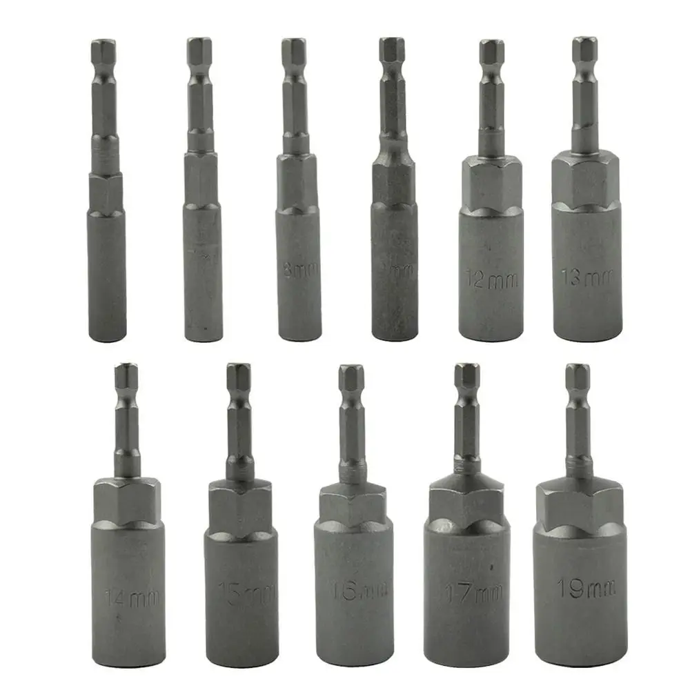 1Pcs Drive Socket Hex Socket 5.5-19mm 1/4