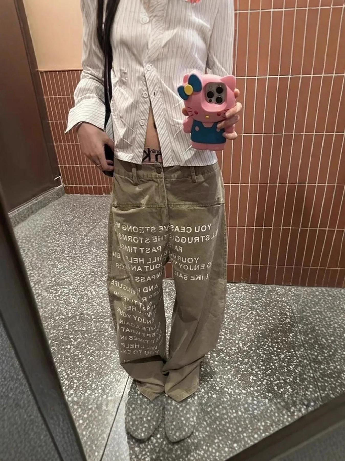 Y2K Pattern Letter Jeans Unisex Vintage Wide Leg Streetwear Gothic Harajuku Hip Hop Pants American Casual Fashion Denim Trousers