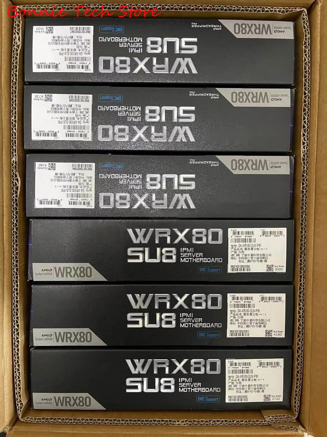 WRX80-SU8-IPMI، معالج سلسلة Threadripper PRO 3000WX، X550 10GbE LAN، i210AT GbE LAN