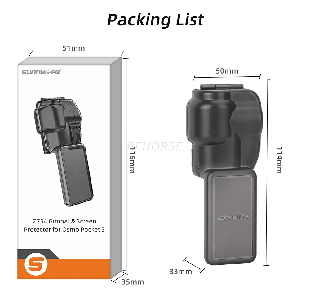 حافظة بلاستيكية لـ DJI Osmo Pocket 3 غطاء حماية كاميرا Gimbal المحمولة لملحقات DJI OSMO Pocket 3