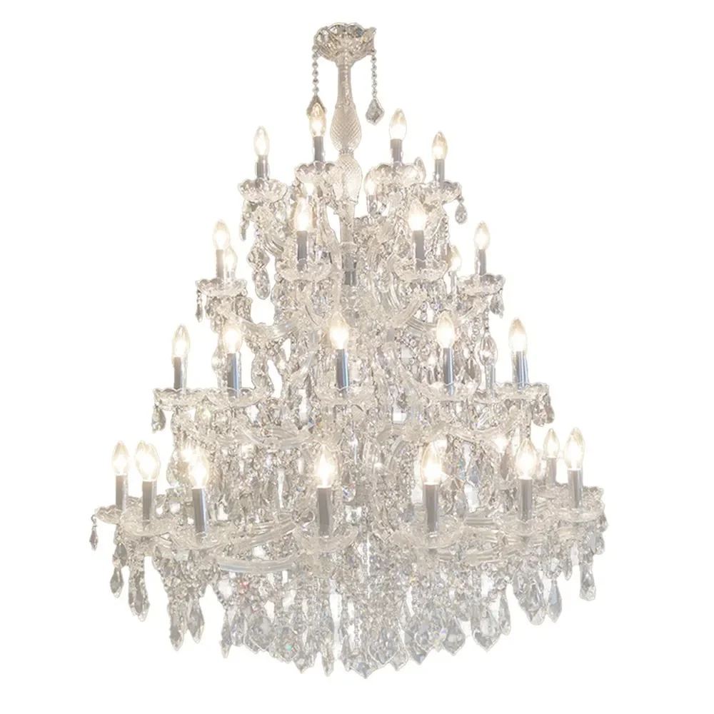 

chandelier European clip candle lamp suitable for home living room bedroom dining room high-end hotel exhibition hall wedding