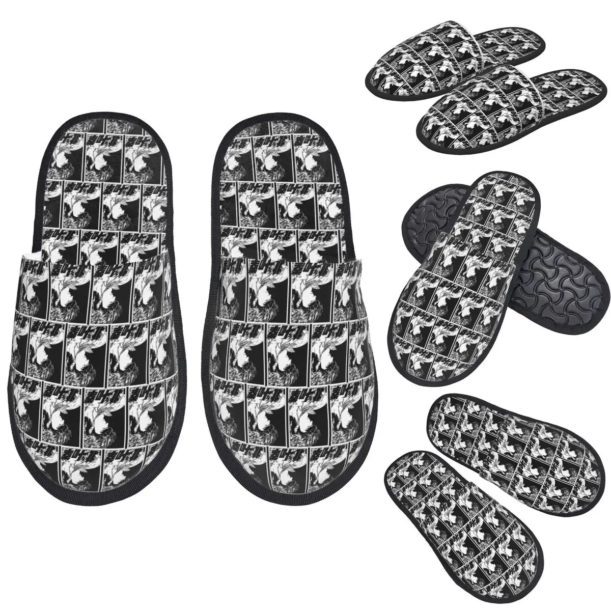 

Custom Fist Of The North Star Kenshiro Slippers Memory Foam Warm Soft Women House Slipper Indoor Comfy Shoes