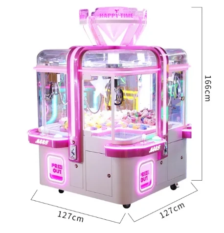 Amusement Commercial Toy Crane Claw Machine 4 Player Shopping Mall Claw Machine