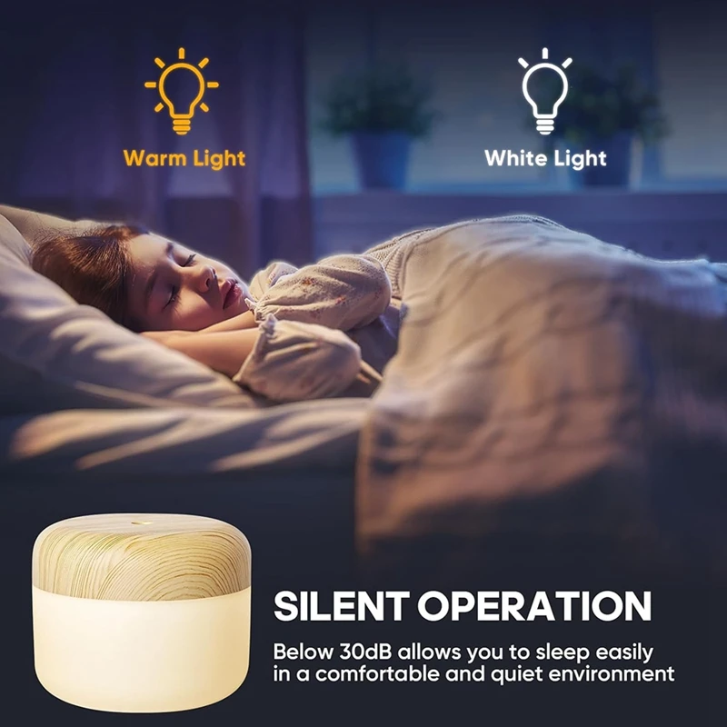 Kleine Luftbefeuchter für Schlafzimmer – 400 ml Mini-Schreibtisch-Luftbefeuchter, tragbare Luftbefeuchter mit kühlem Nebel für Babys im Zimmer