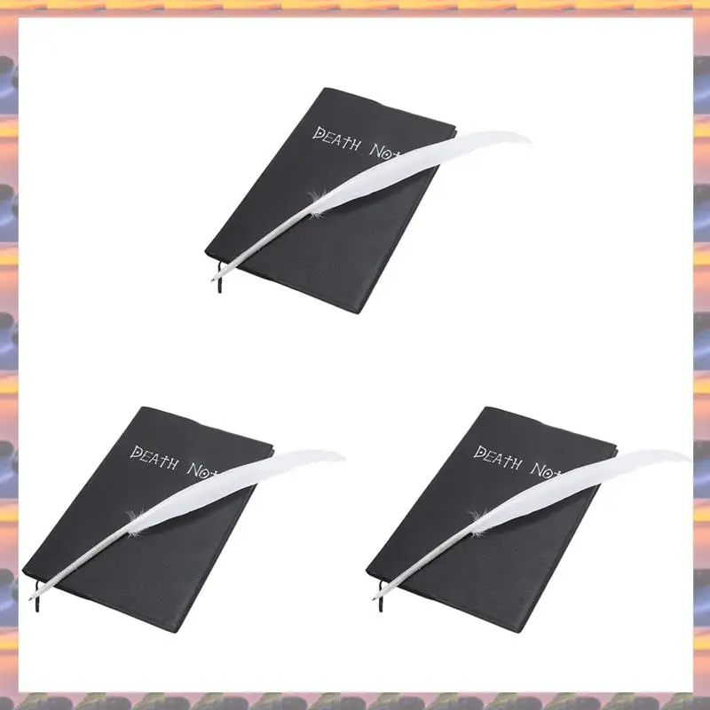 (Vendita flash) 3X Moda Anime Tema Death Note Cosplay Notebook Nuova scuola Grande diario di scrittura 20,5 cm x 14,5 cm