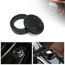 Car Big Multi Media Knob Auto Cover Black Button Trim Fit for BMW F10 F20 F30 iDrive