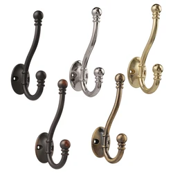 1pc Coat Hook Wall Mounted Hooks Clothes Rack Robe Hook Zinc Alloy Furniture Hook For Home Coats Hat Clothes Hanger Towel Keys