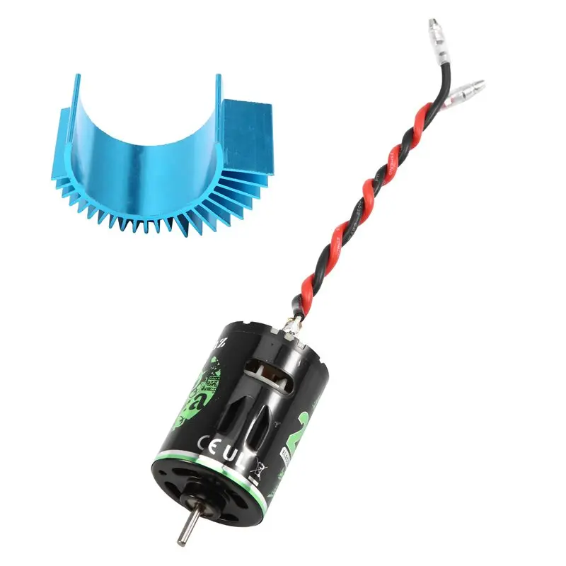 ABTI-For 1:10 RC Car Crawler Wltoys Axial SCX10 Kypsho Redcat Gen8 Compatible 540 20T-45T Waterproof Brushed Motor 20T