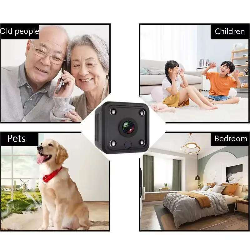 X6 Mini cámara IP WiFi HD 1080P vigilancia de seguridad inalámbrica Micro cámara de visión nocturna Monitor deportivo inteligente para el hogar cámara para el hogar