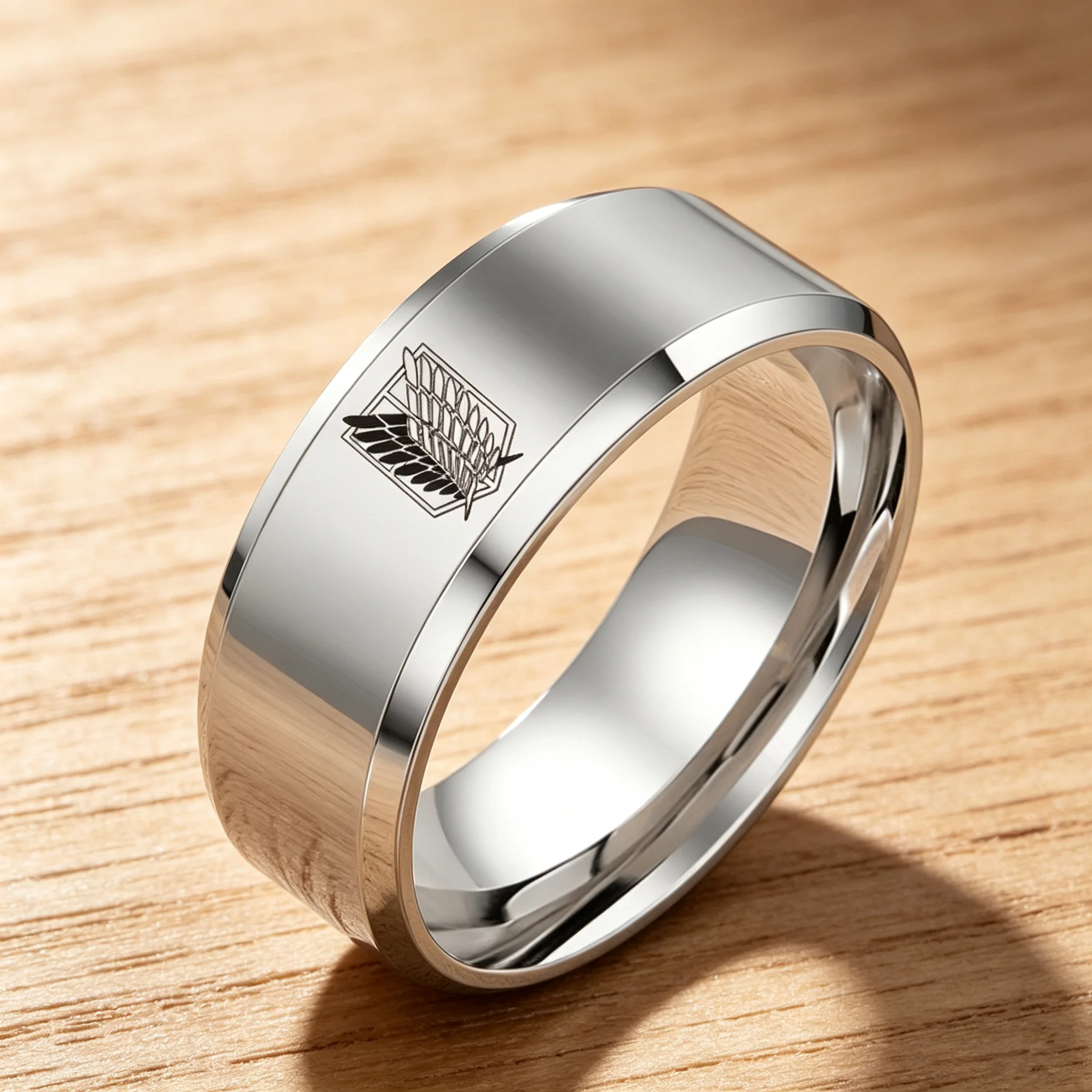 Anillo de acero inoxidable de - Initial Ring Custom reseña y precio