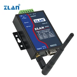 Zigbee gateway-puerta de enlace inalámbrica industrial, tecnología más reciente, RS232/485/422, ZLAN 9500