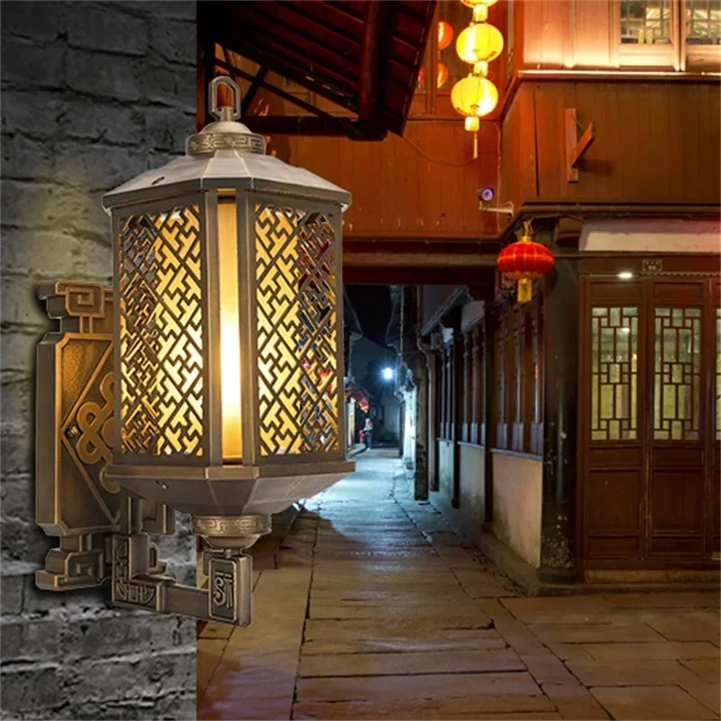 GISELLE Classical Outdoor Wall Lights Retro Bronze LED Sconces Lamp Waterproof IP65 Decorative For Home Porch Villa