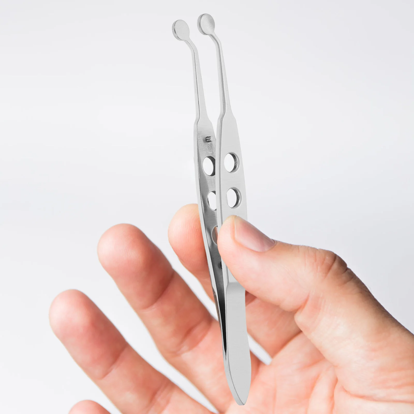 แหนบปลายมนสำหรับนวดต่อมไมโบเมียน กำจัดติ่งเนื้อใต้ตา เครื่องมือนวดเปลือกตา บรรเทาอาการถุงใต้ตา เครื่องมือเดอร์มาแพลนนิ่ง