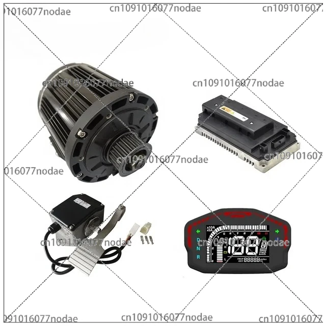 

SIA ECOSYS/QS 3000W Mid Drive Brushless DC Motor Power Train Kits 72V 100kph Speed 100kph EM150SP Controller Electric Vehicles