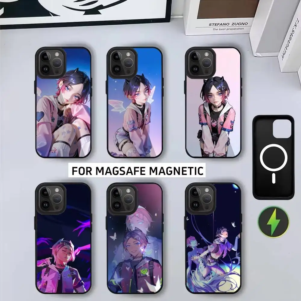 

Controller C-Clove V-Valorant-S Phone Case For iPhone17,16,15,14,13,12,11 Plus,Pro Magnetic For Magsafe Wireless Charging