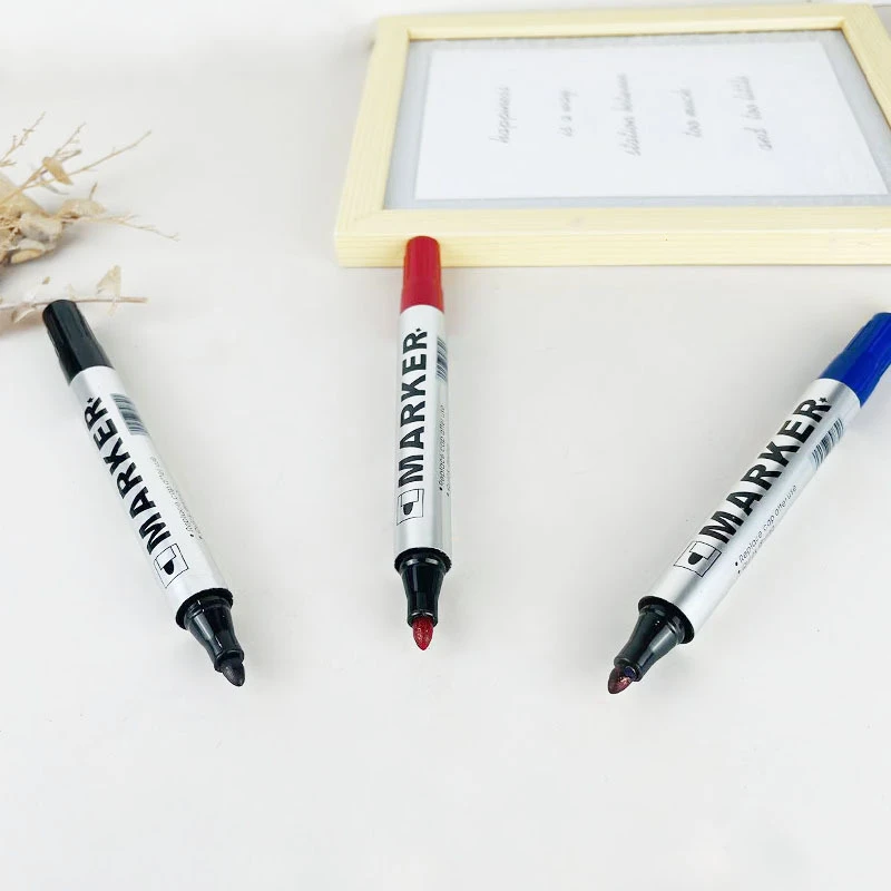5PCS Permanent Paint Marker Pen Waterproof Pen for Tyre Oily Markers Capacity Quick Drying Signature Pen Stationery Supplies