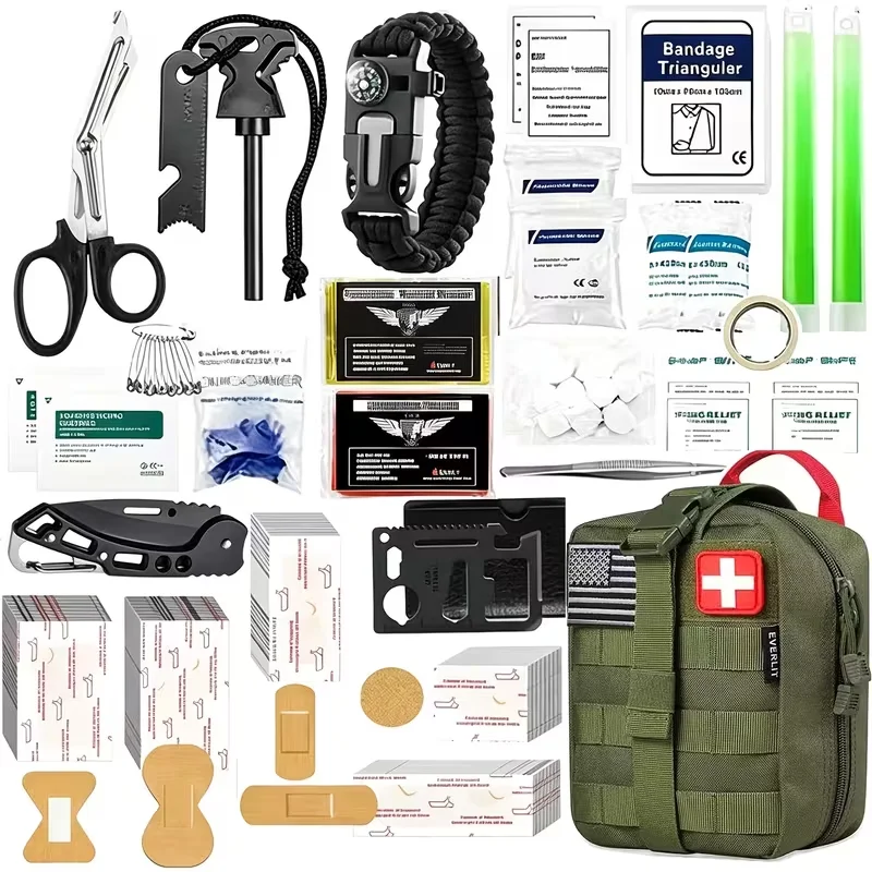 250-Piece Professional Survival & Outdoor Gear Set Comes with fire starters, compasses and multi-functional outdoor tools. Ideal for camping and adventure enthusiasts, perfect as gifts for men, fathers and husbands. Suitable for all genders.