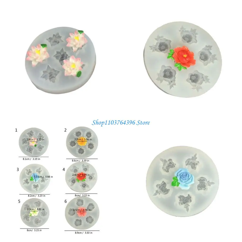 Мультицветочная-силиконовая-форма-для-diy-украшения-торта-шоколадные-ювелирные-аксессуары-пищевая-безопасная-гибкая