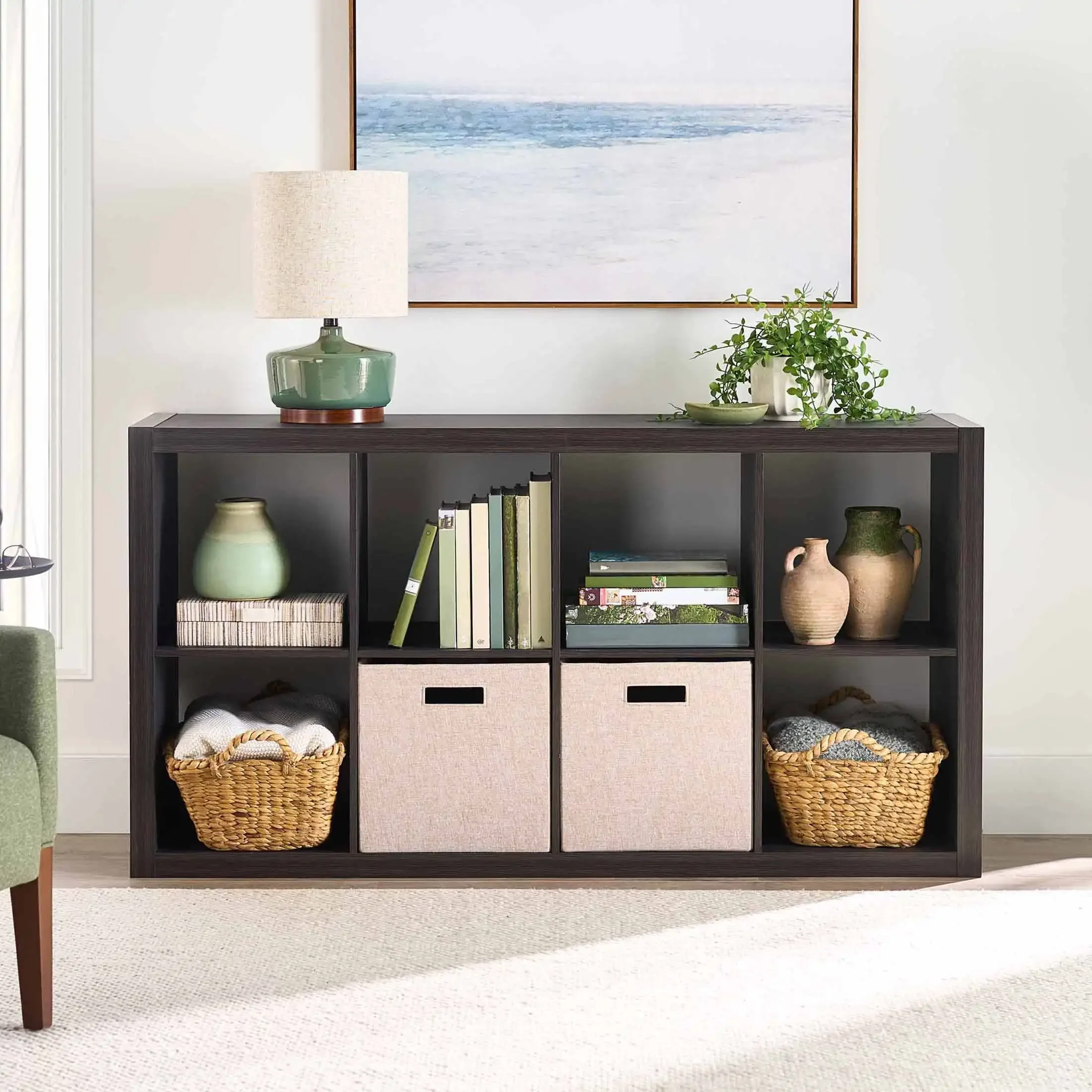 

8-Cube Storage Organizer, Tobacco Oak