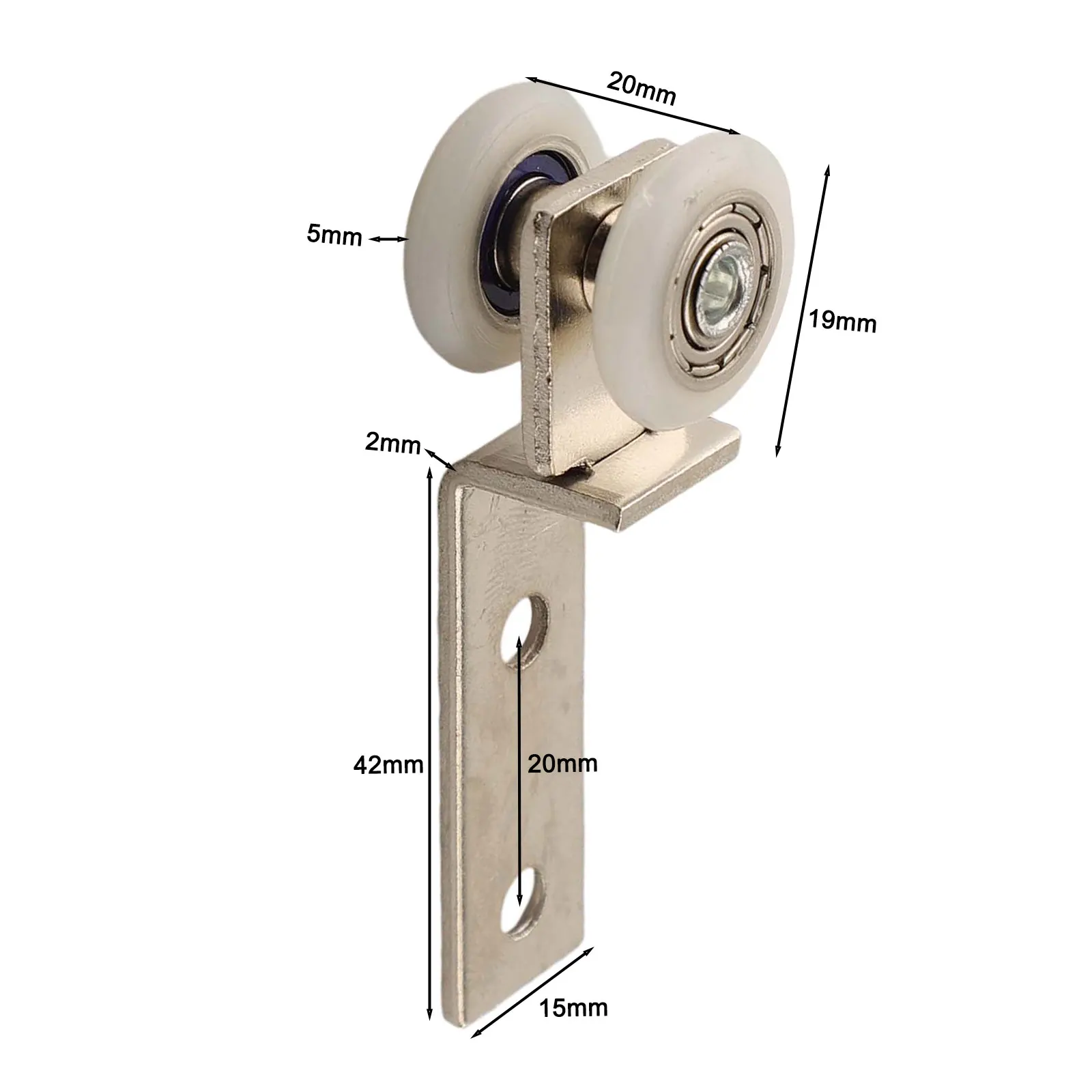 ワードローブ引き戸プーリー,吊り下げホイール,キャビネットローラー,2輪トラック,スロットアクセサリー,2個,4個