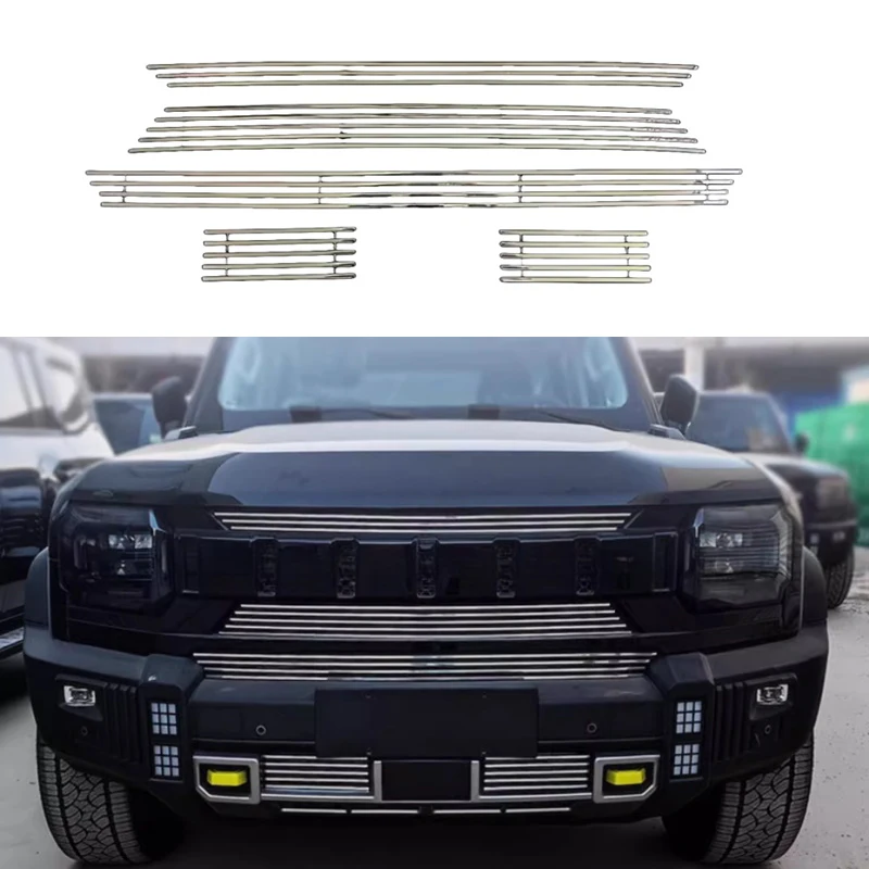 

Car Front Bumper Grille Fit for JETOUR Traveler T2 2023-2024 Modification Insect Net Kit Car Exterior Decoration Accessories