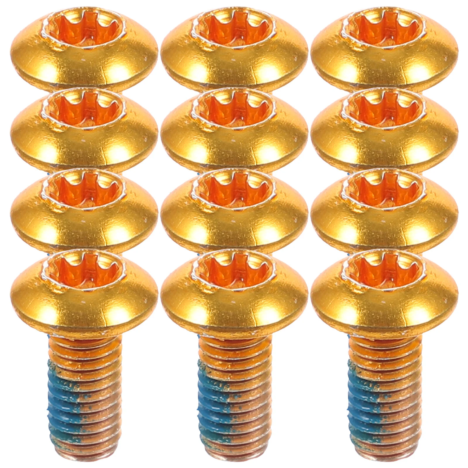 

12Pcs Bicycle Screws Titanium Steel Brake Pad Screw for Mountain Bike Front Rear Disc Brake Fixing Bolt E-Bike Road