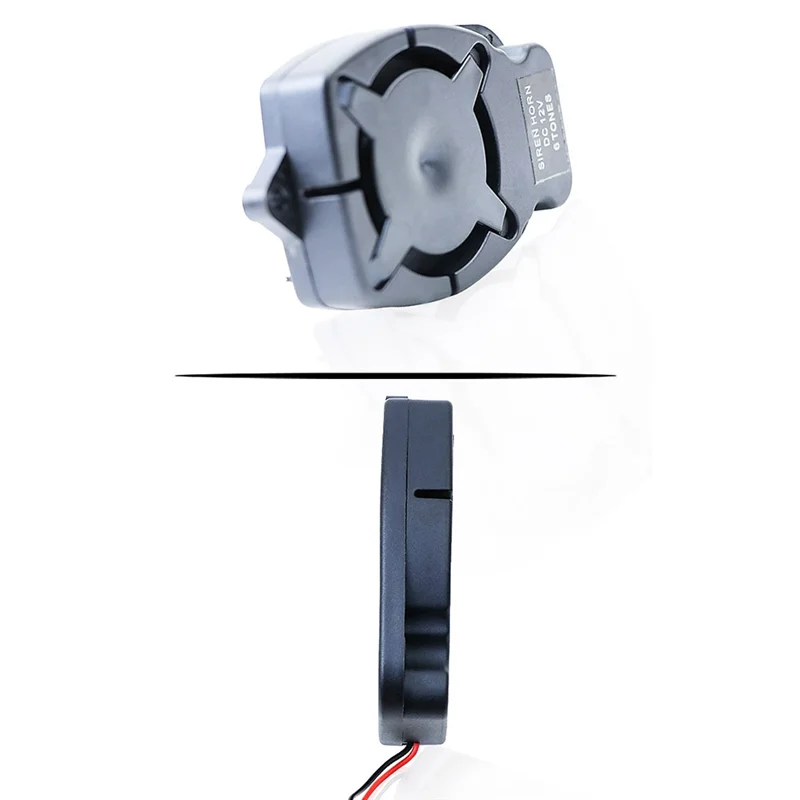 A98Z Corno di allarme Sirena piccola Corno 12V Sei toni 110 punti Dimensioni ridotte e facile da installare Corno di sirena piccola a corpo piatto ad alta decibel