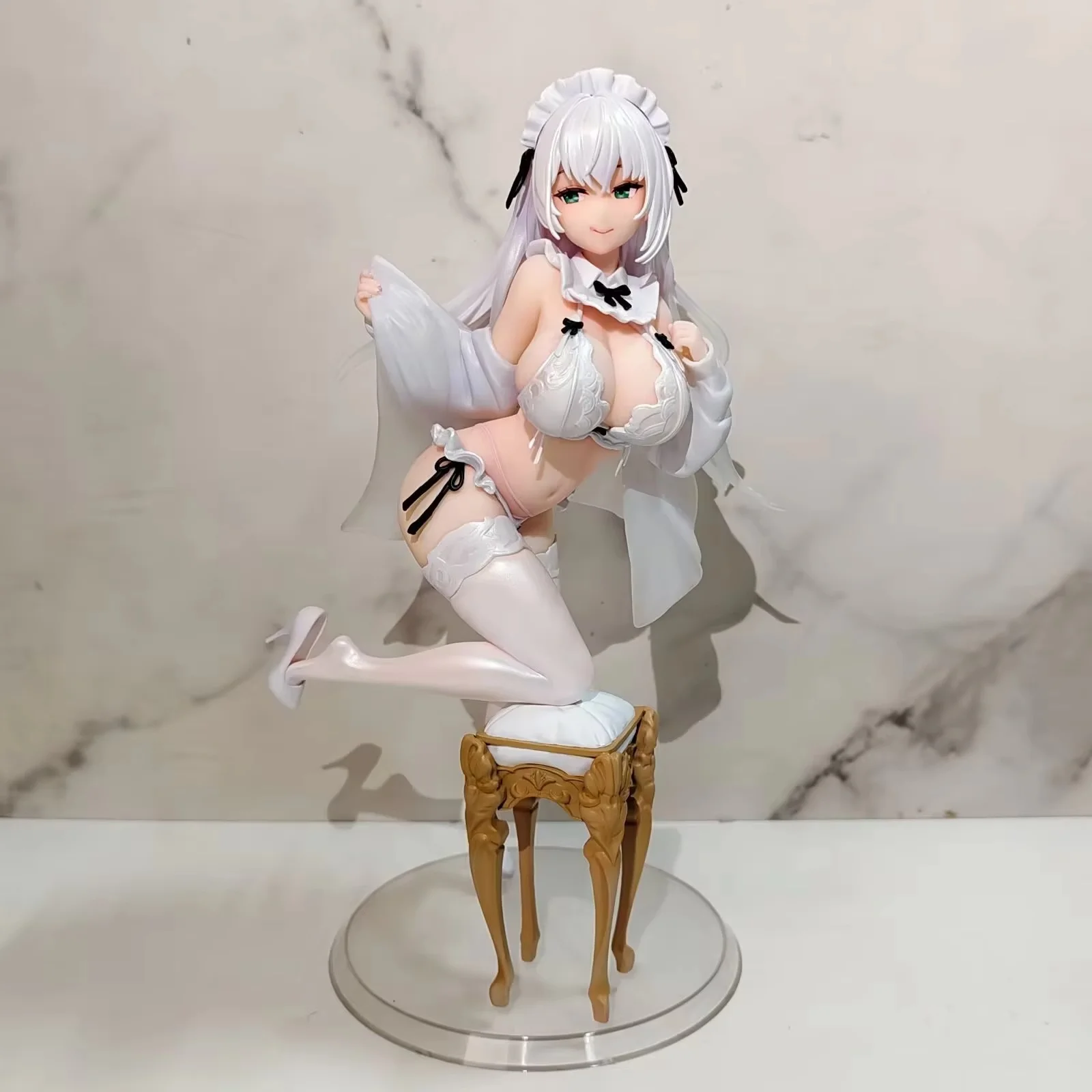 

Erciyuan Beautiful Girl Poniuta Glacia Tower Sauce Figure - Kneeling Chair Model Ornament Boxed Collectible Hand Toy for Adults