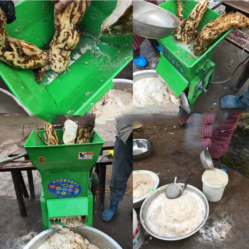 

800kg/h Multifunctional Yam Taro Milling Machine Electric Commercial Cassava Pulper Sweet Potato Crusher for Farm Food Processin