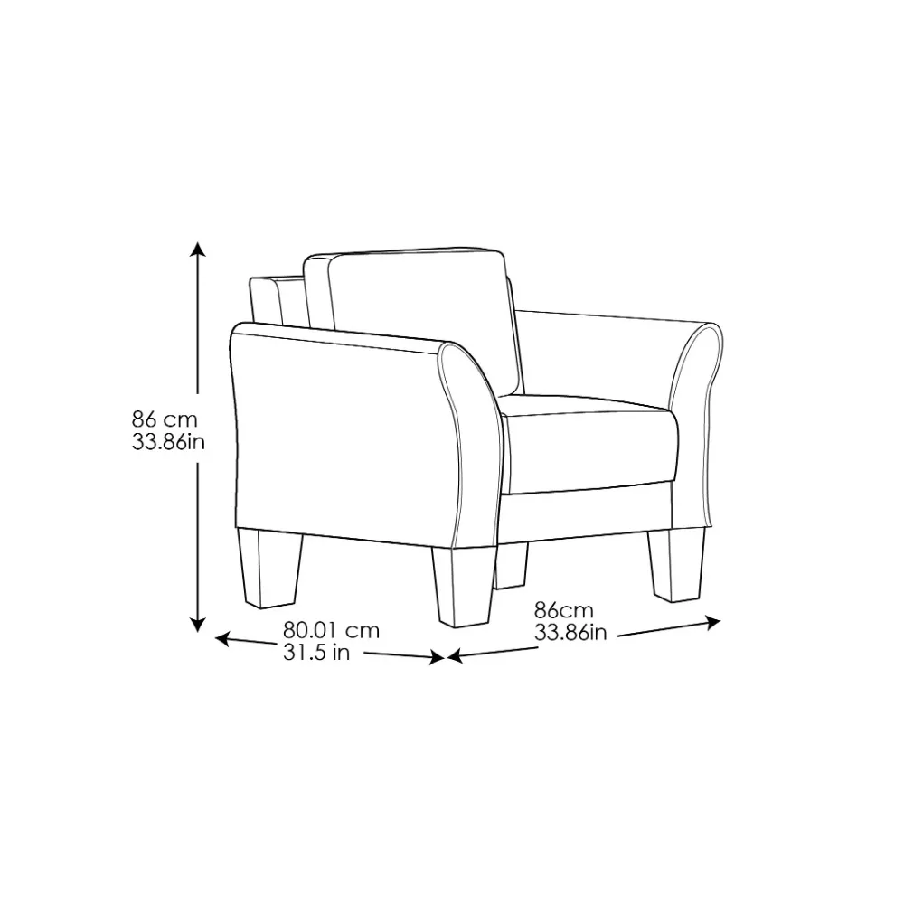 Sessel Alexa Club Stuhl Wohn möbel Wohnzimmer Stühle Rückenlehne