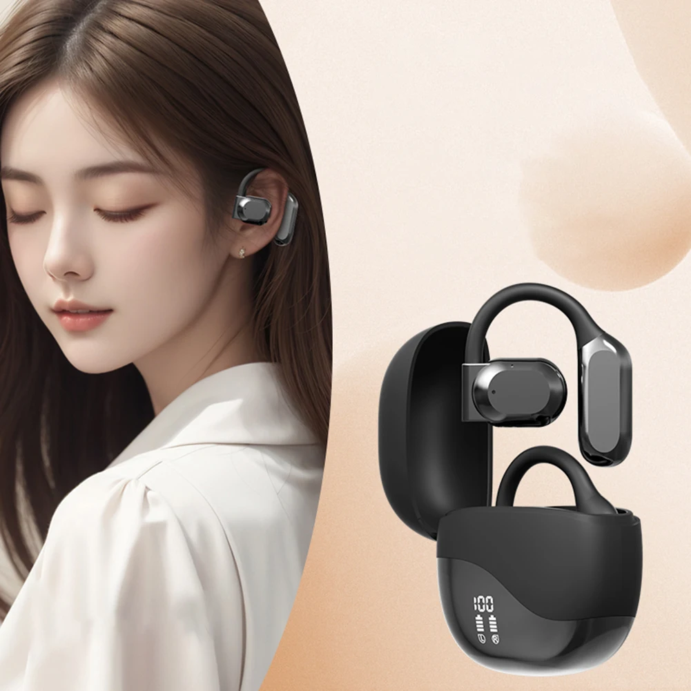 

Intelligent Translator Earbuds Bluetooth-Compatible 5.4 Noise Cancelling Two-Way Voice Translator Ear Hook Translation Earphones
