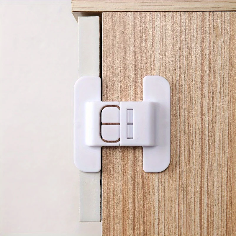 

10pcs Refrigerator Door No Drilling Required,Easy To Install,Automatic Lock Safety Lock,Ensure Drawers and Storage Boxes