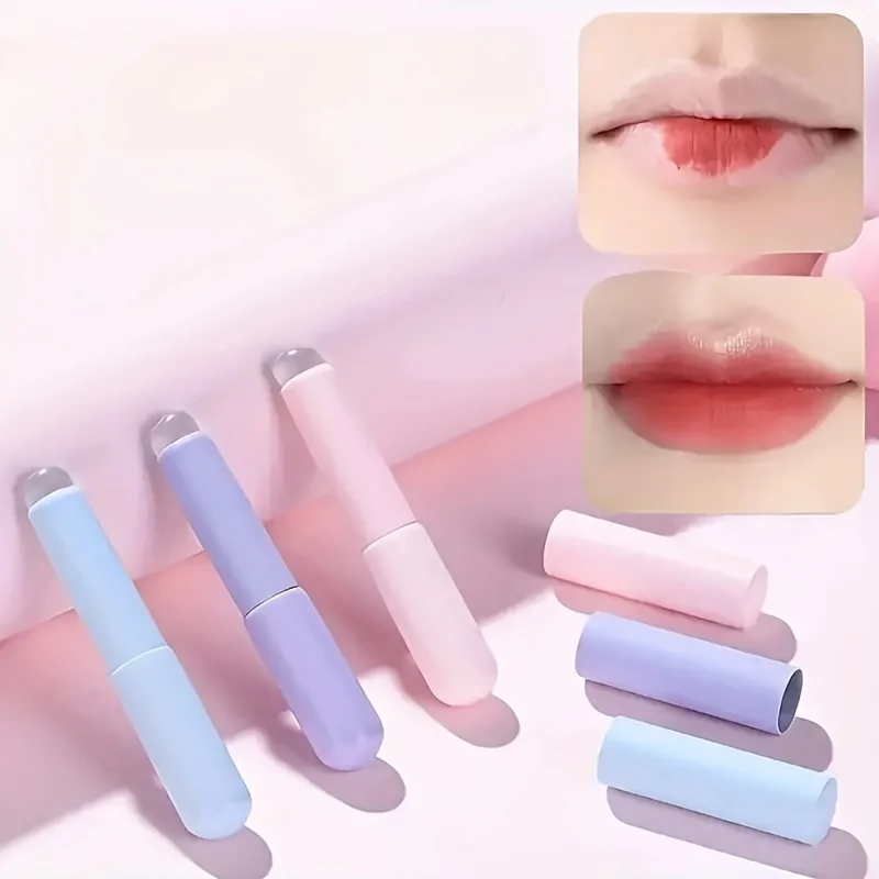 Silicone Lip Brush Set - Reusable Lipstick Applicator for Perfect Makeup Easy to Apply, Beauty Brush Travel Portable