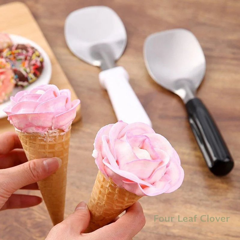 Stainless Steel Frozen Yogurt & Ice Cream Scoop Spade – Flat Paddle Cutter Tool 2