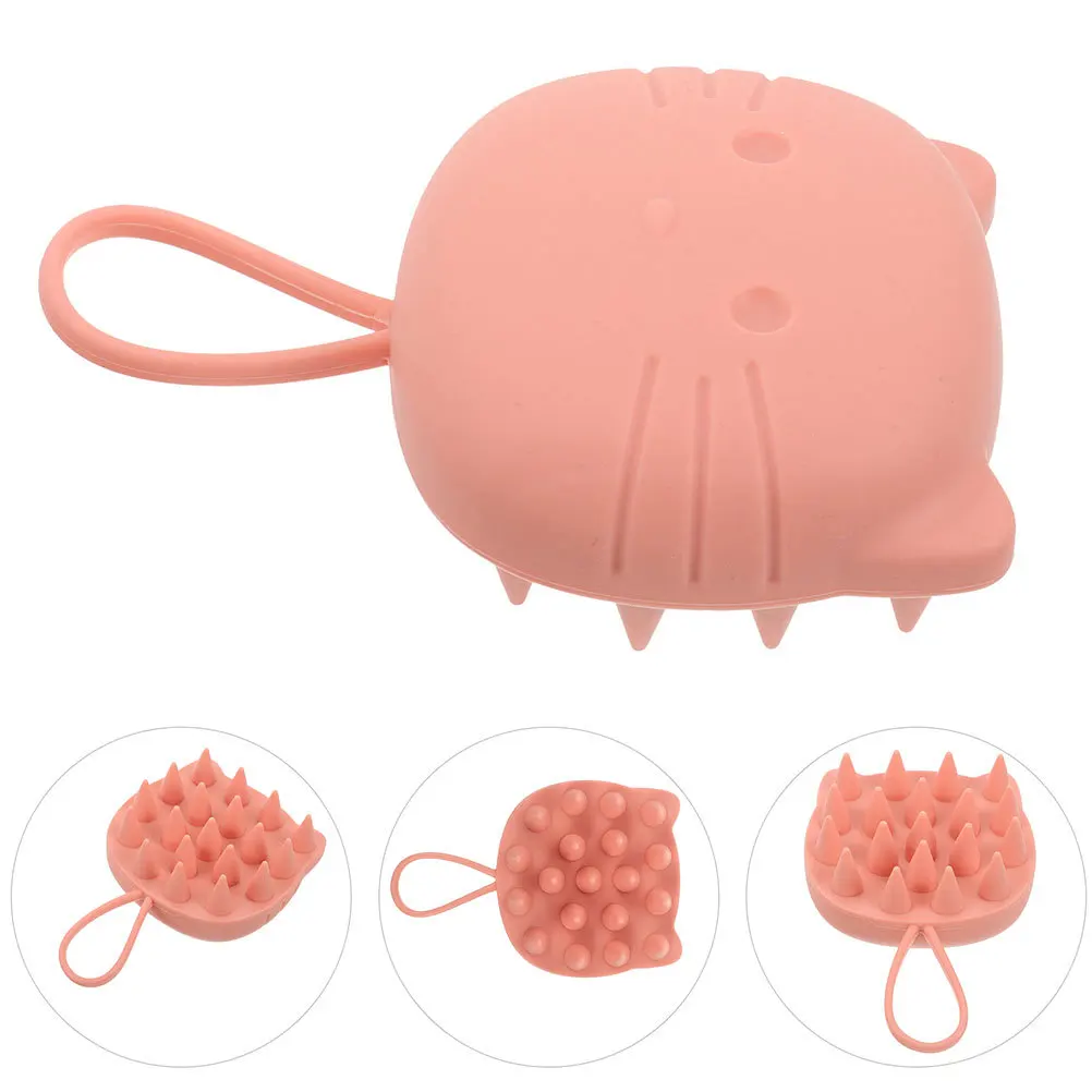 2 szt. Szczotka do masażu skóry głowy z miękkiego silikonu do mycia włosów, głębokiego oczyszczania, usuwania osadów, poprawiająca krążenie krwi i wspomagająca wzrost włosów.