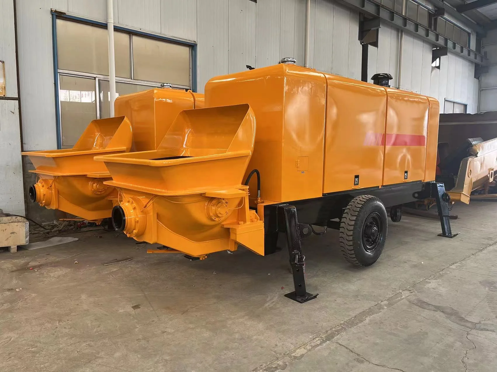YG Customized Factory Supply 80m3/h Diesel Concrete Pump Machine New Condition Portable Concrete Pump for Civil Engineering Cons