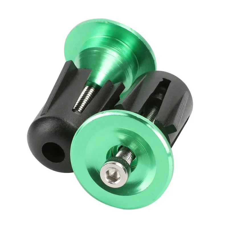 1 Pair Bicycle Handle Bar Cap End Plugs Aluminum Handlebar Stopper 6 Colors Handlebar Cap Plugs Bicycle Accessories