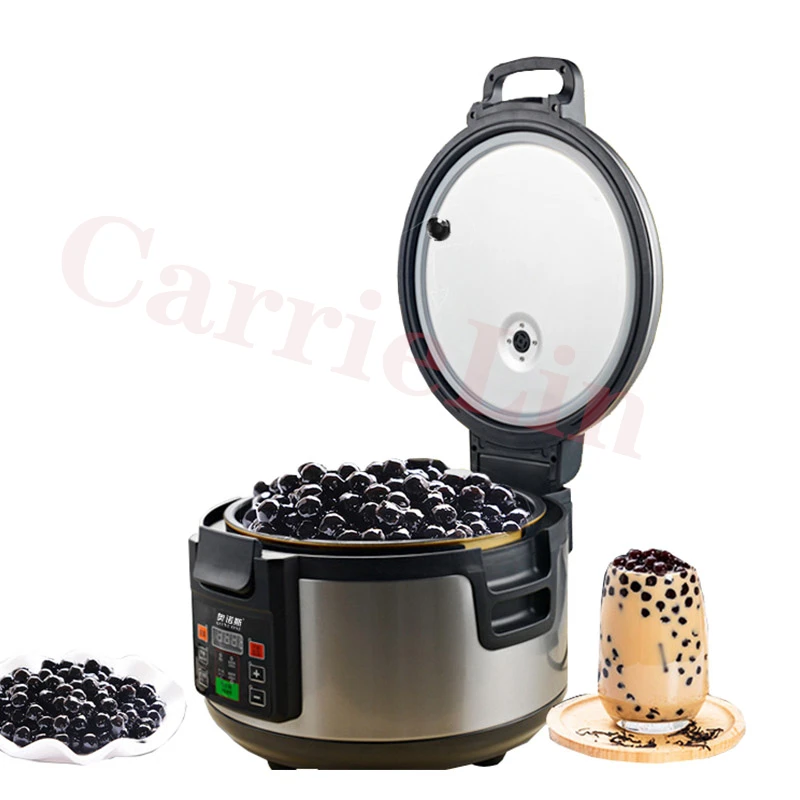 16L Automatic Tapioca Pearls Boiling Machine Bubble Tea Cooking Pot Automatic Pearl Cooker Milk Tea Non-Stick Pan