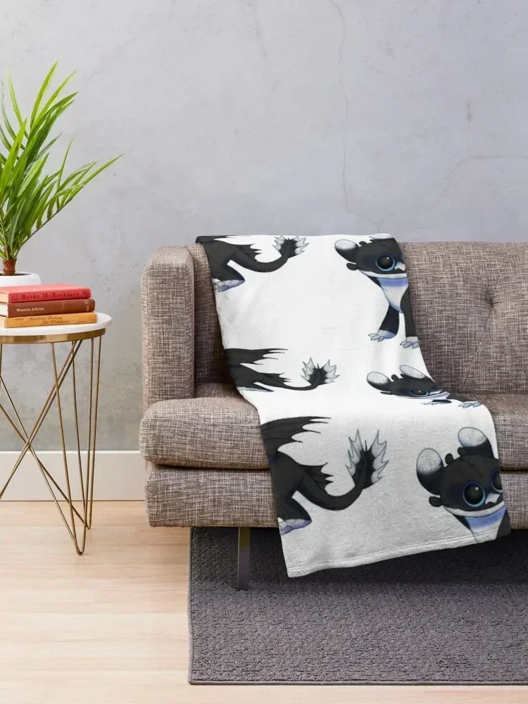 Dart the Night Light Throw Blanket Luxury Thicken Shaggy wednesday Custom Blankets