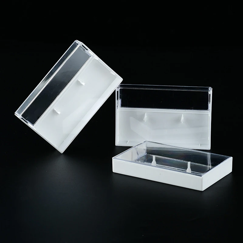 Practical Recording Blank Cassette Case Audio Storage Box Transparent Plastic Packaging Box 10.8cm*7cm*1.6cm