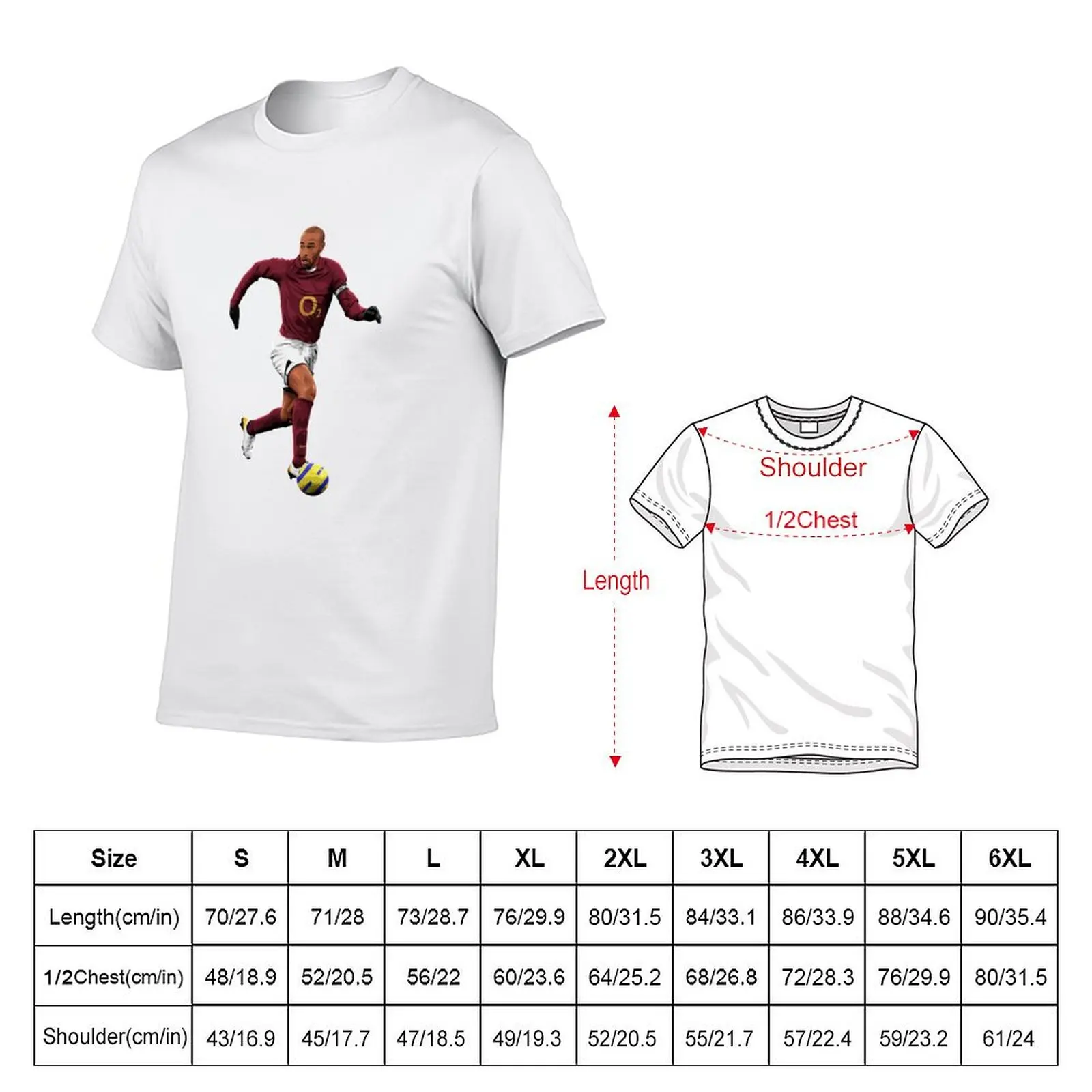 Thierry Henry - Arsenal T-Shirt t shirt personalised t shirt man cotton T-Shirt