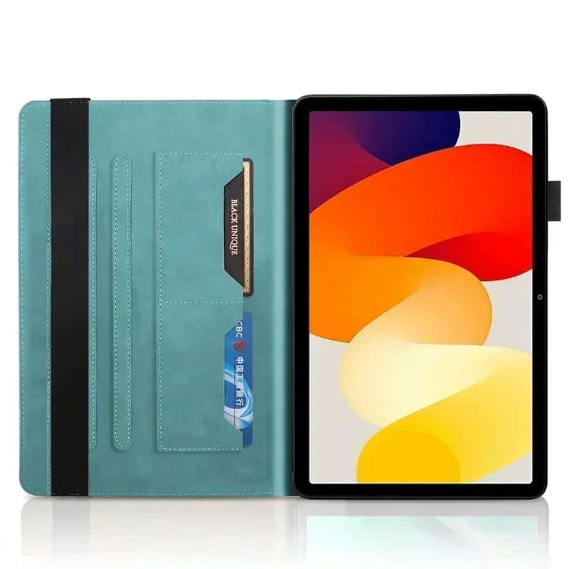 Juste en TPU souple avec arbre en relief 3D pour Xiaomi Redmi Pad, support à rabat pour tablette, étui pour Funda Redmi Pad SE, 10.61